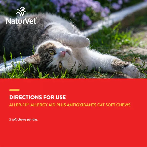 20% OFF: NaturVet Aller-911® Allergy Aid Cat Soft Chews For Cats