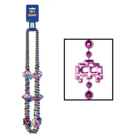 80's Beads 36in 3pk