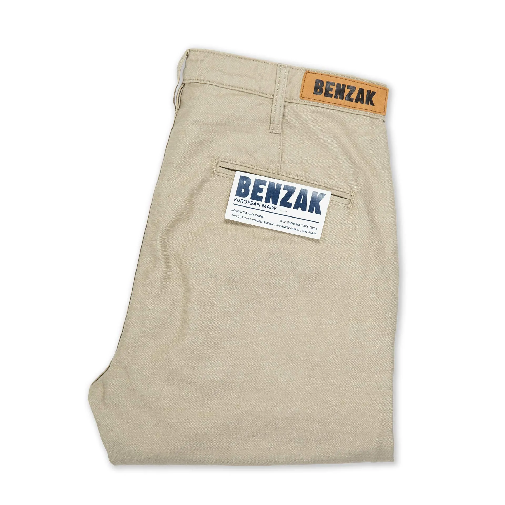 BC-03 STRAIGHT CHINO 10 oz. sand military twill (lot 2024)