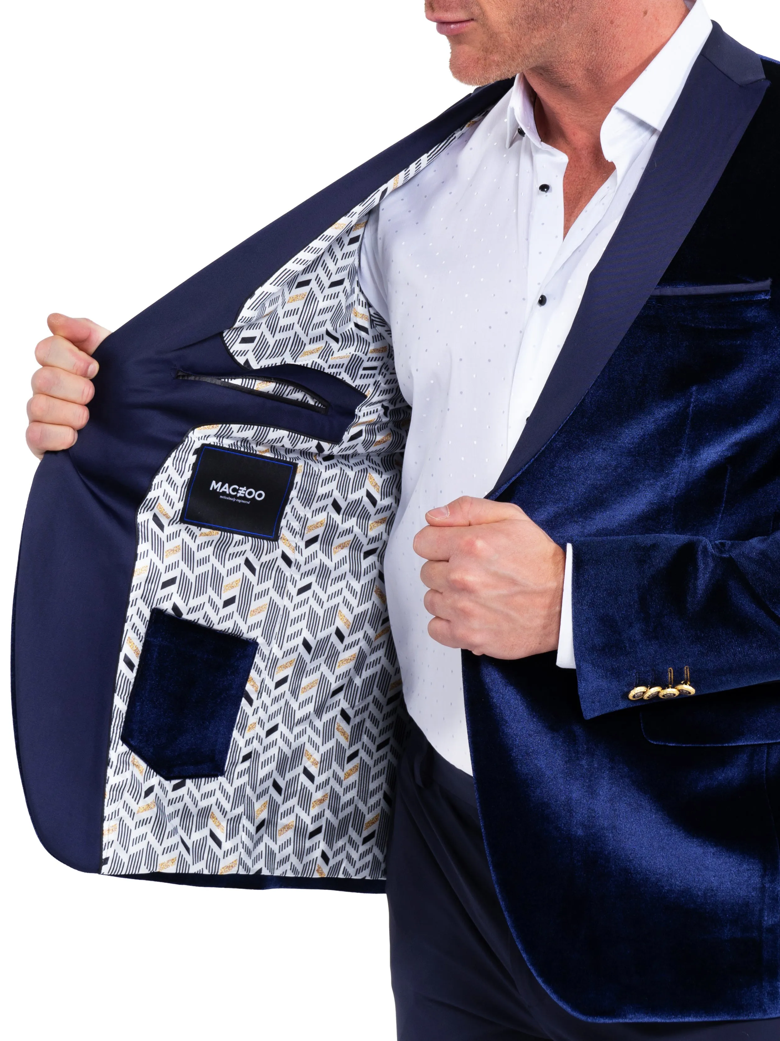 Blazer Tesla CrushedVelvet Blue
