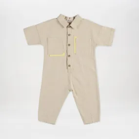 Boy's Beige Overall