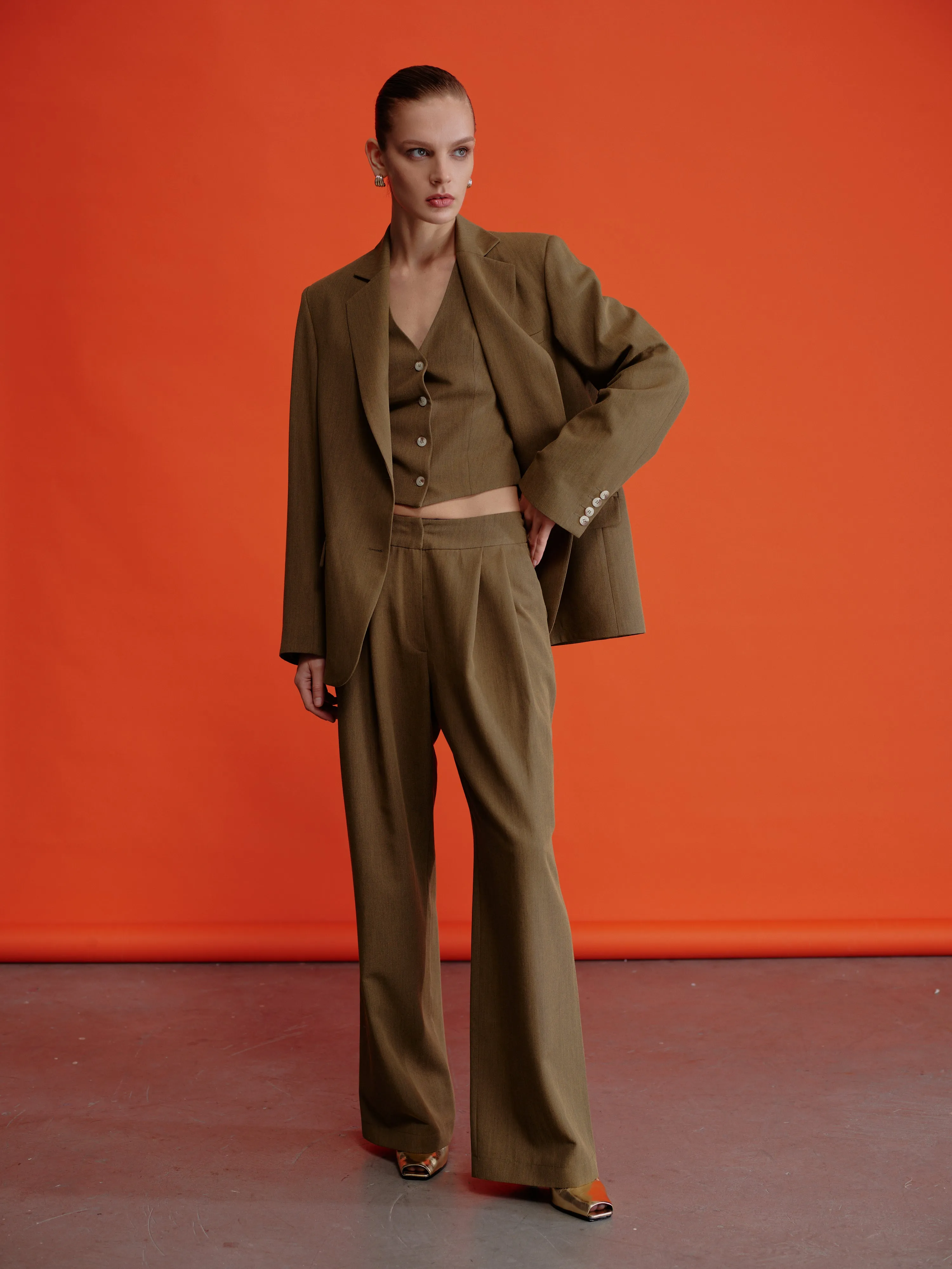 Brita Vest In Khaki
