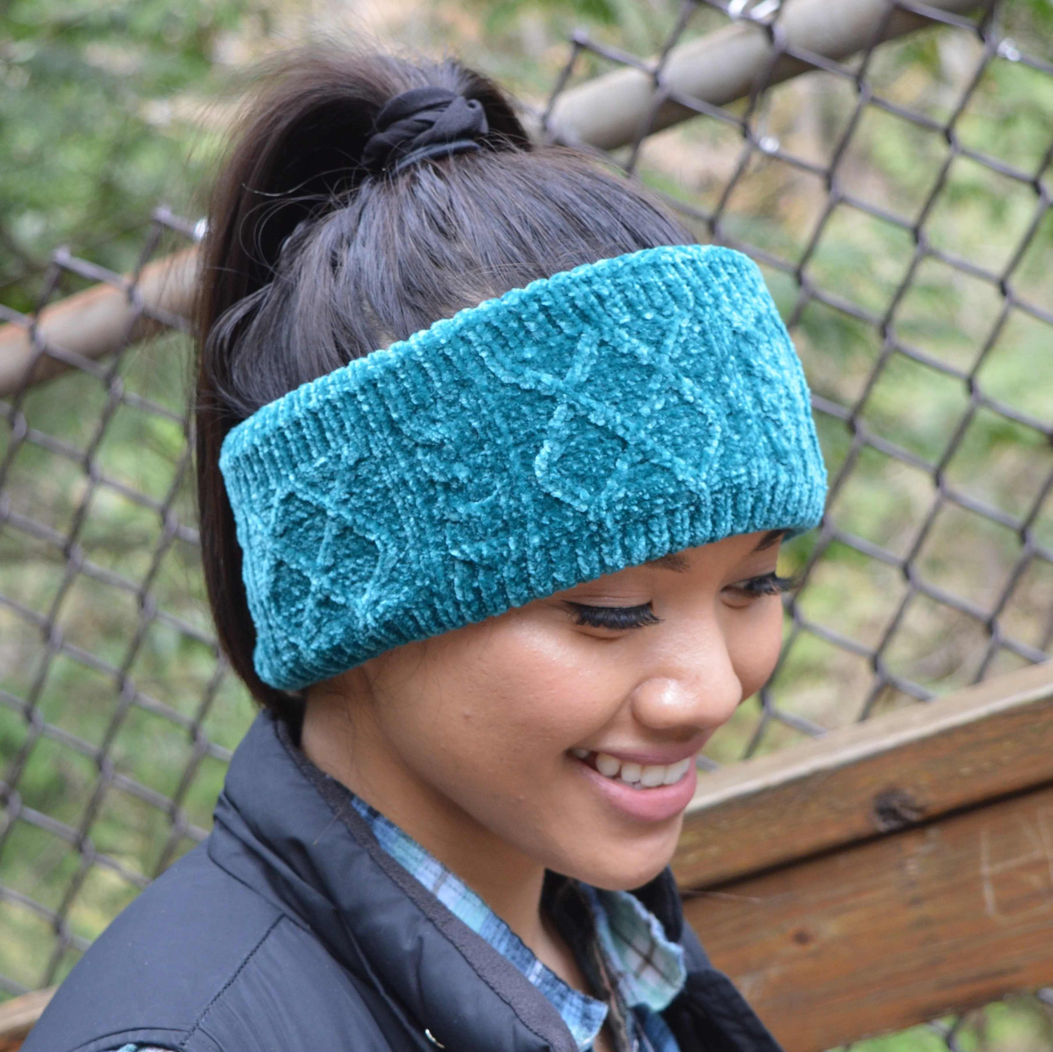 Cable Knit Harbor Chenille - Headband Adult