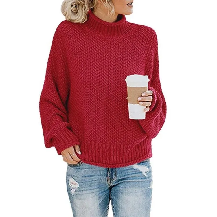 Cozy Oversized Turtleneck Knit Jumper