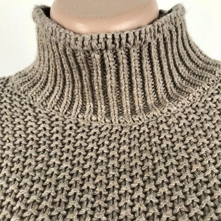 Cozy Oversized Turtleneck Knit Jumper