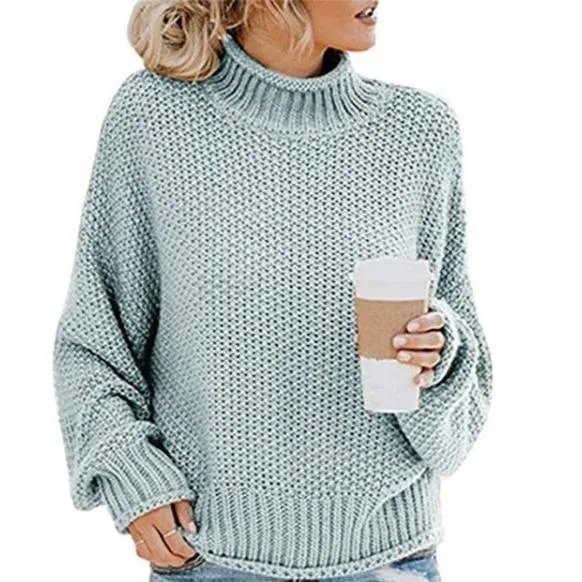Cozy Oversized Turtleneck Knit Jumper