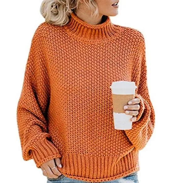 Cozy Oversized Turtleneck Knit Jumper