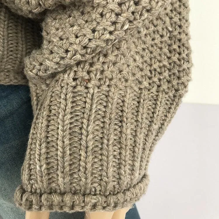 Cozy Oversized Turtleneck Knit Jumper