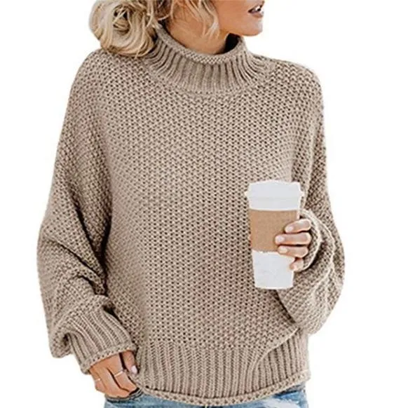 Cozy Oversized Turtleneck Knit Jumper