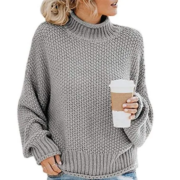Cozy Oversized Turtleneck Knit Jumper