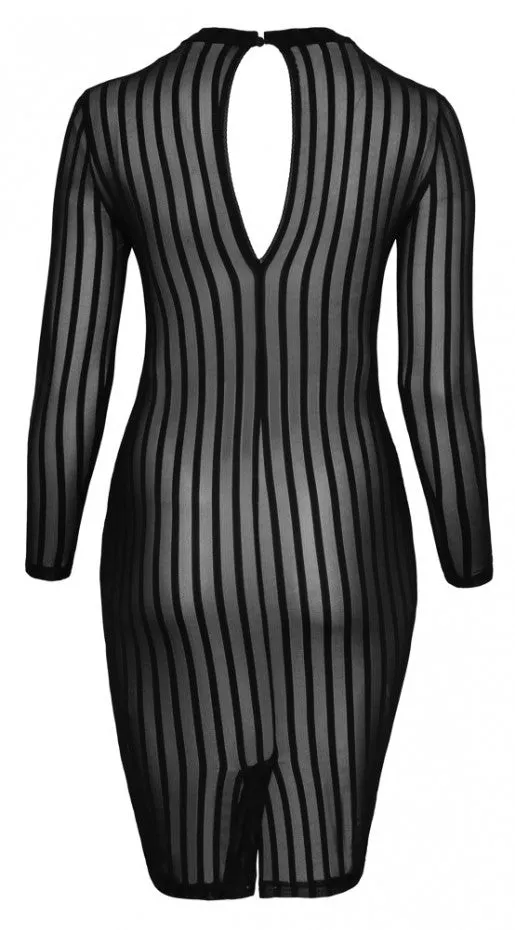 Curve Midi dress in soft and elastic tulle