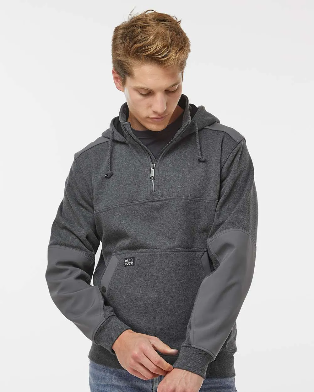 Dri Duck Mission Fleece Pullover Quarter Zip Sweatshirt