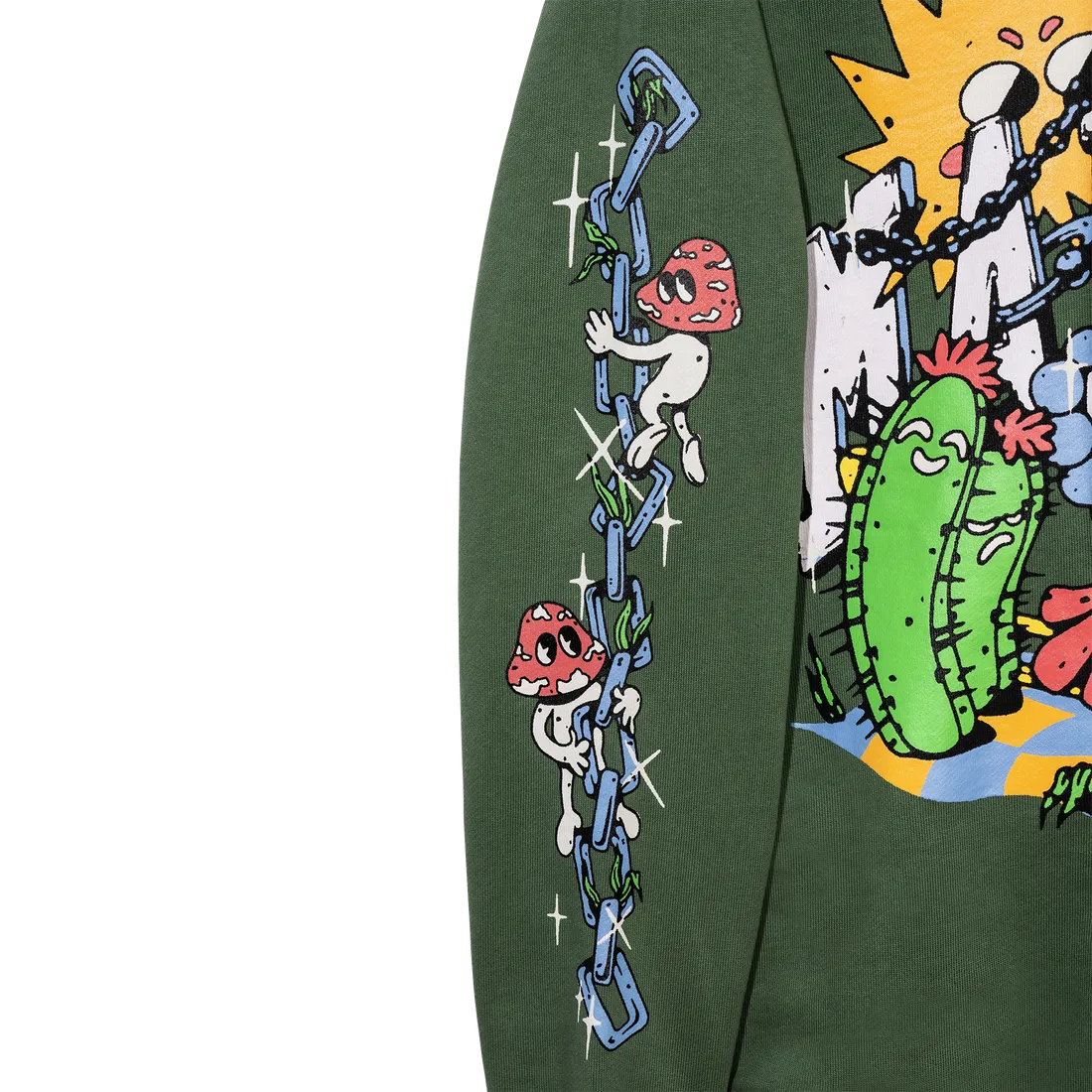 Fantasy Farm Pullover Hoodie Fern