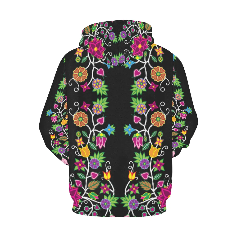 Floral Beadwork Hoodie for Women (USA Size)