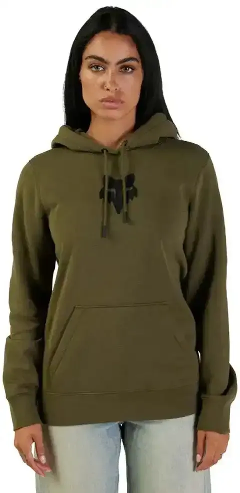 Fox Head Fleece Pullover Womens Hoodie