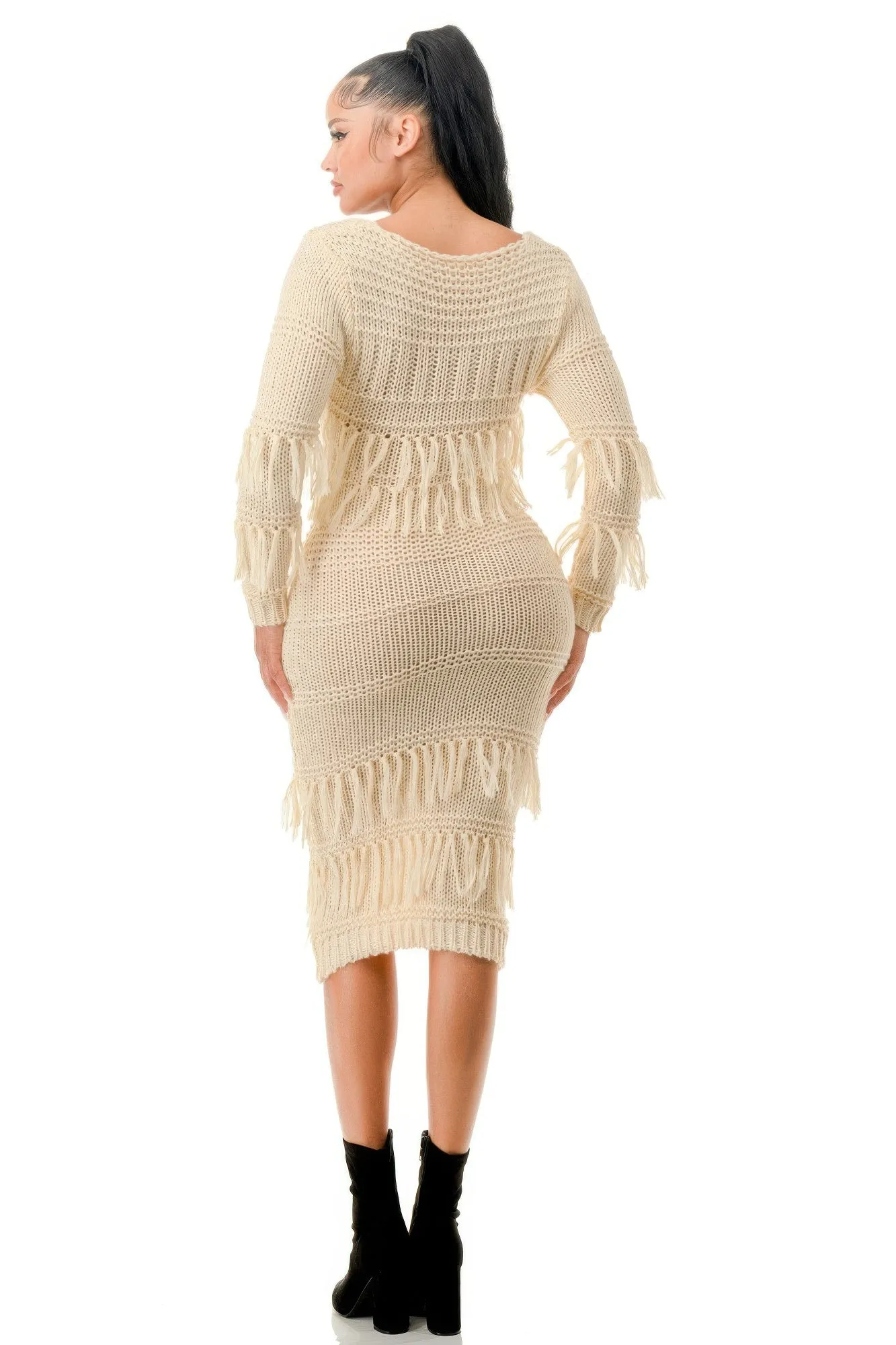 Fringe Luxe Knit Dress