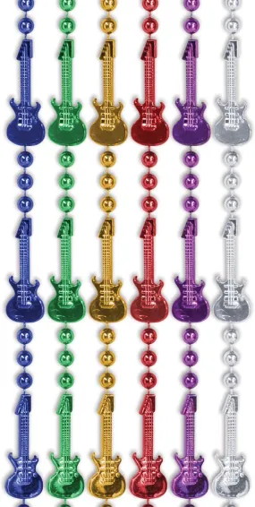 Guitar Beads 33in 6pk