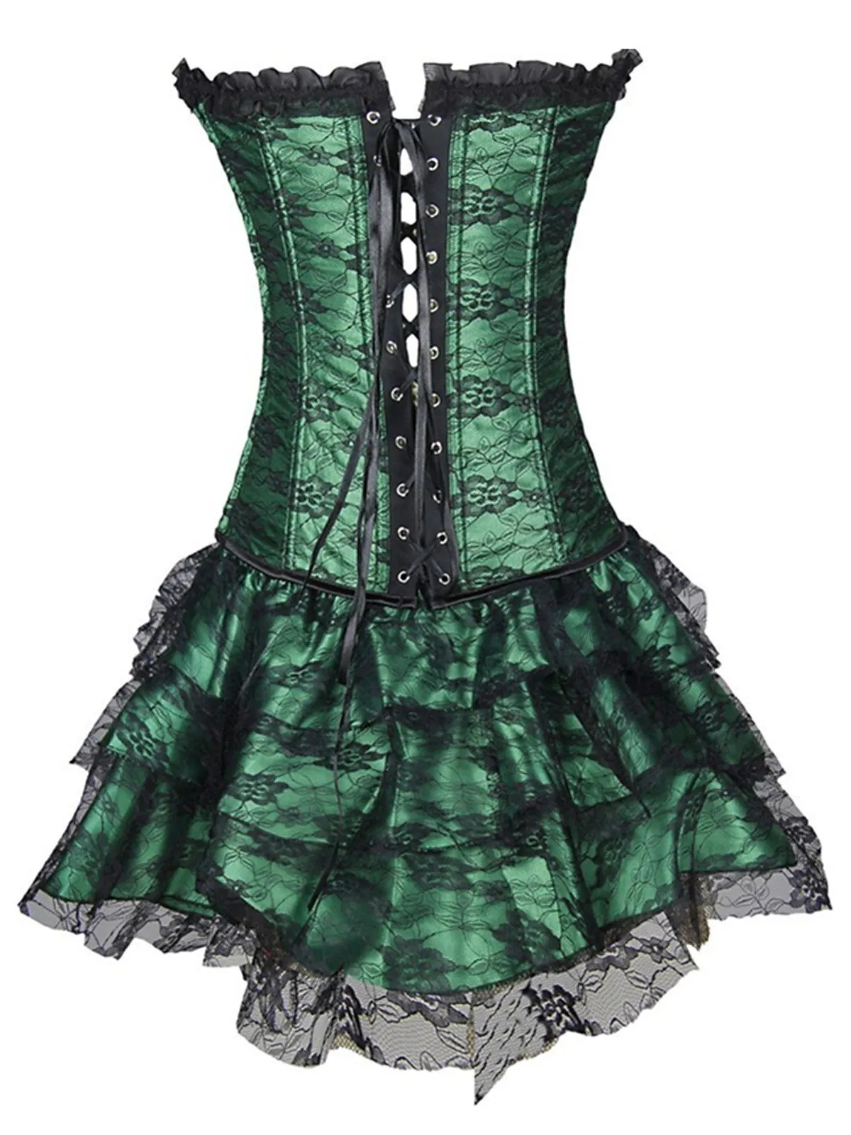 Halloween Steampunk Floral Corset Dress