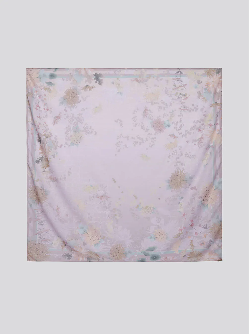 HARUNA FLOWERS SIGNATURE SCARF BERRY