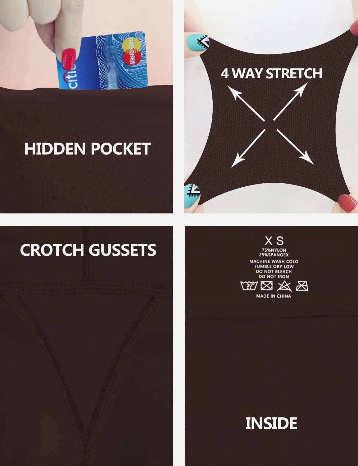 High Waist Side Pockets Jogging Pants mahoganymaroon_Jogging
