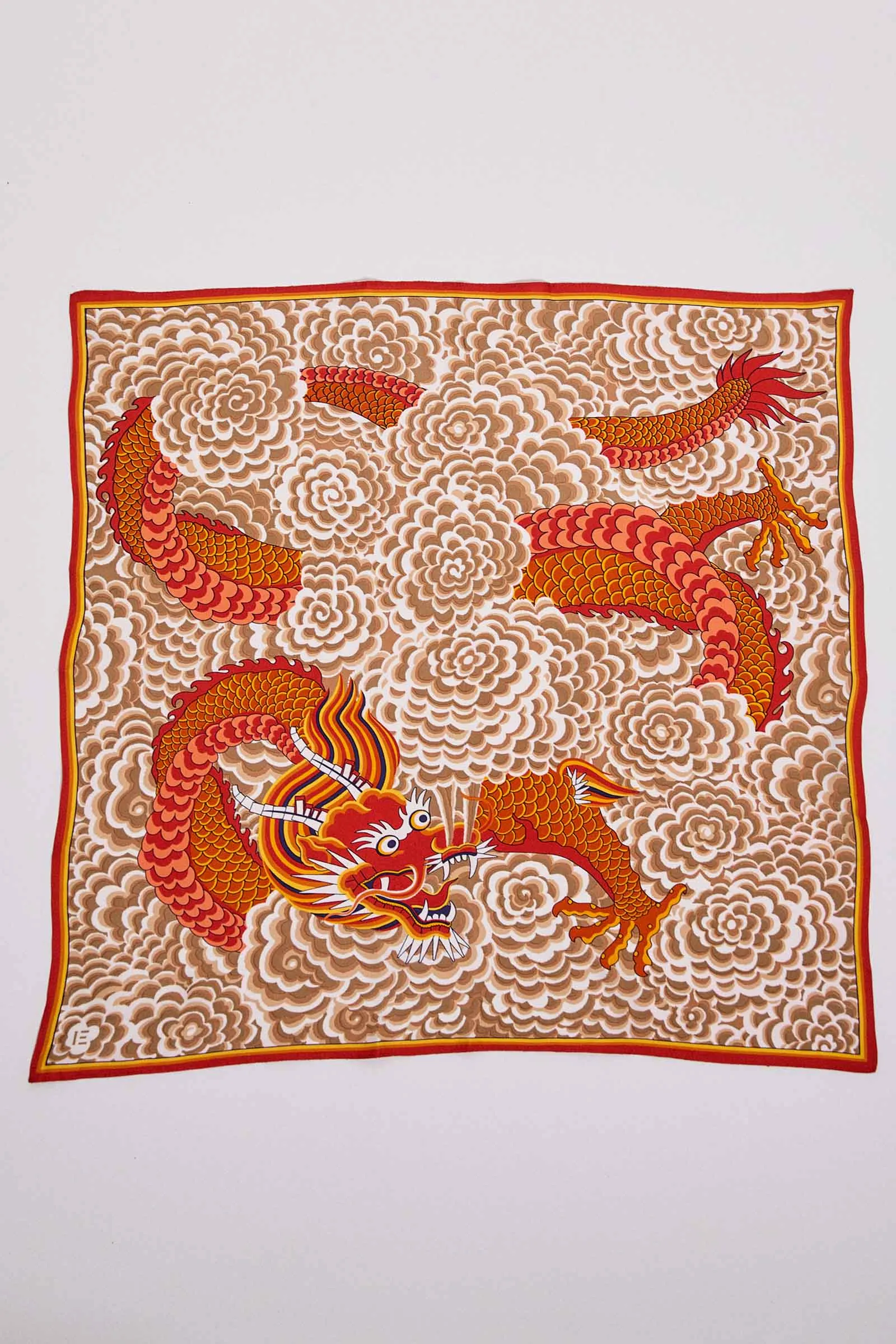 inoui editions dragon orange scarf