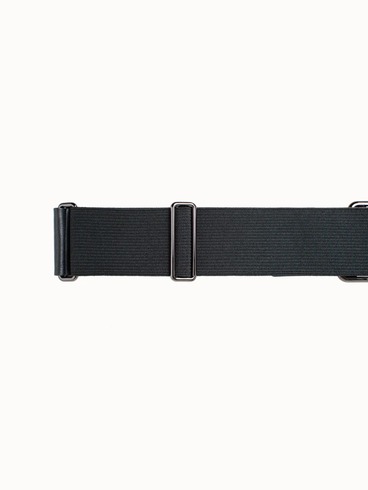 Large Leather Elastic Trapezoid Belt