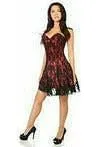 Lavish Red Lace Corset Dress