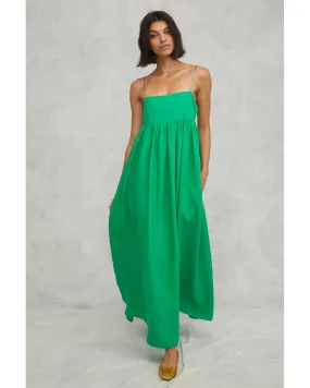 Linen Empire Maxi Dress
