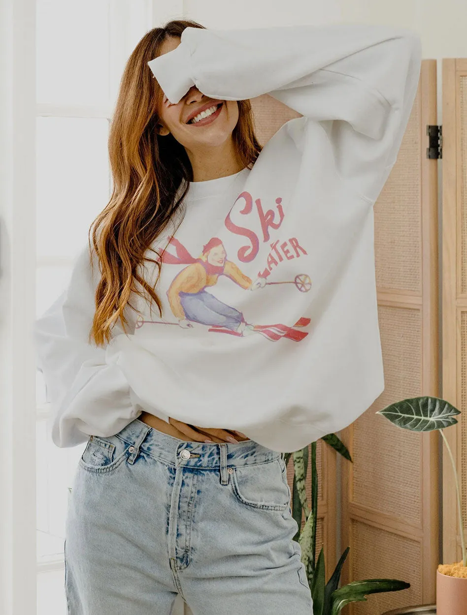 Livy Lu "Ski Ya Later" Crew Sweatshirt