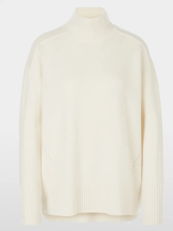Marc Cain Sports Rethink Together Turtleneck Jumper In Off White XS 41.51 M63 Col 110