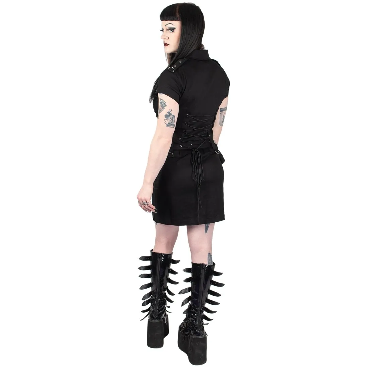 Orchid Bloom | Gothic Rope Mini Dress