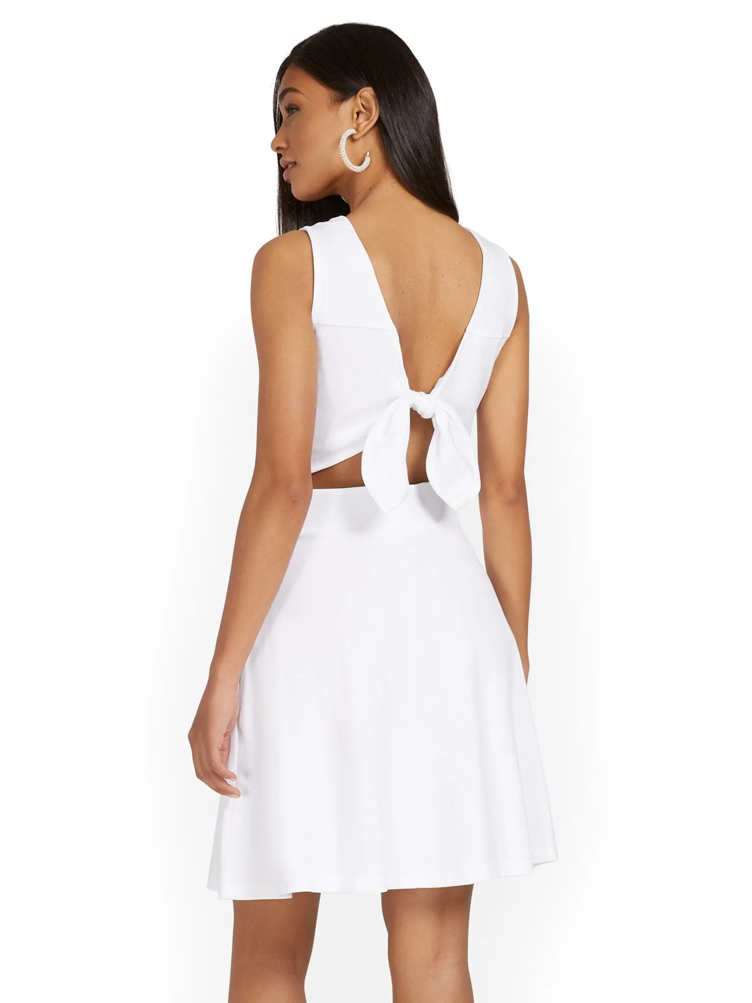 Petite Tie-Back Dress - City Knits