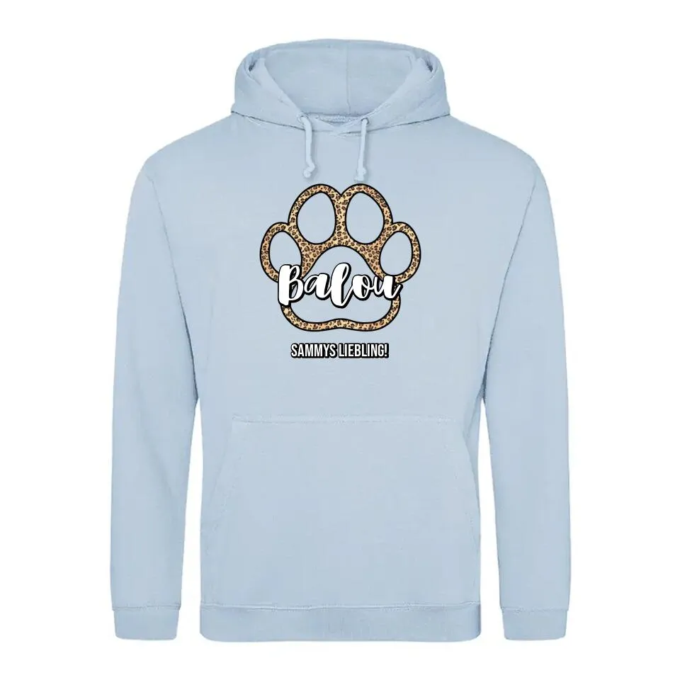 Pfote mit Leomuster - Individueller Hoodie
