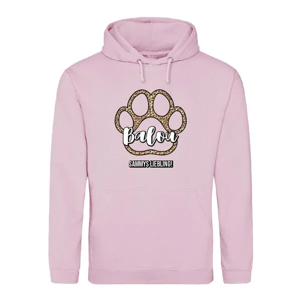 Pfote mit Leomuster - Individueller Hoodie