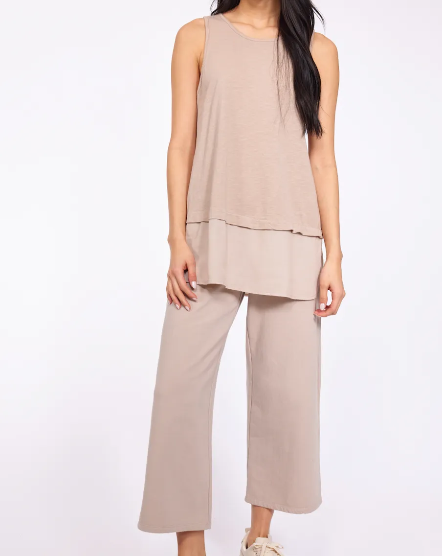 Pistache Polar Fleece Pull On Pant