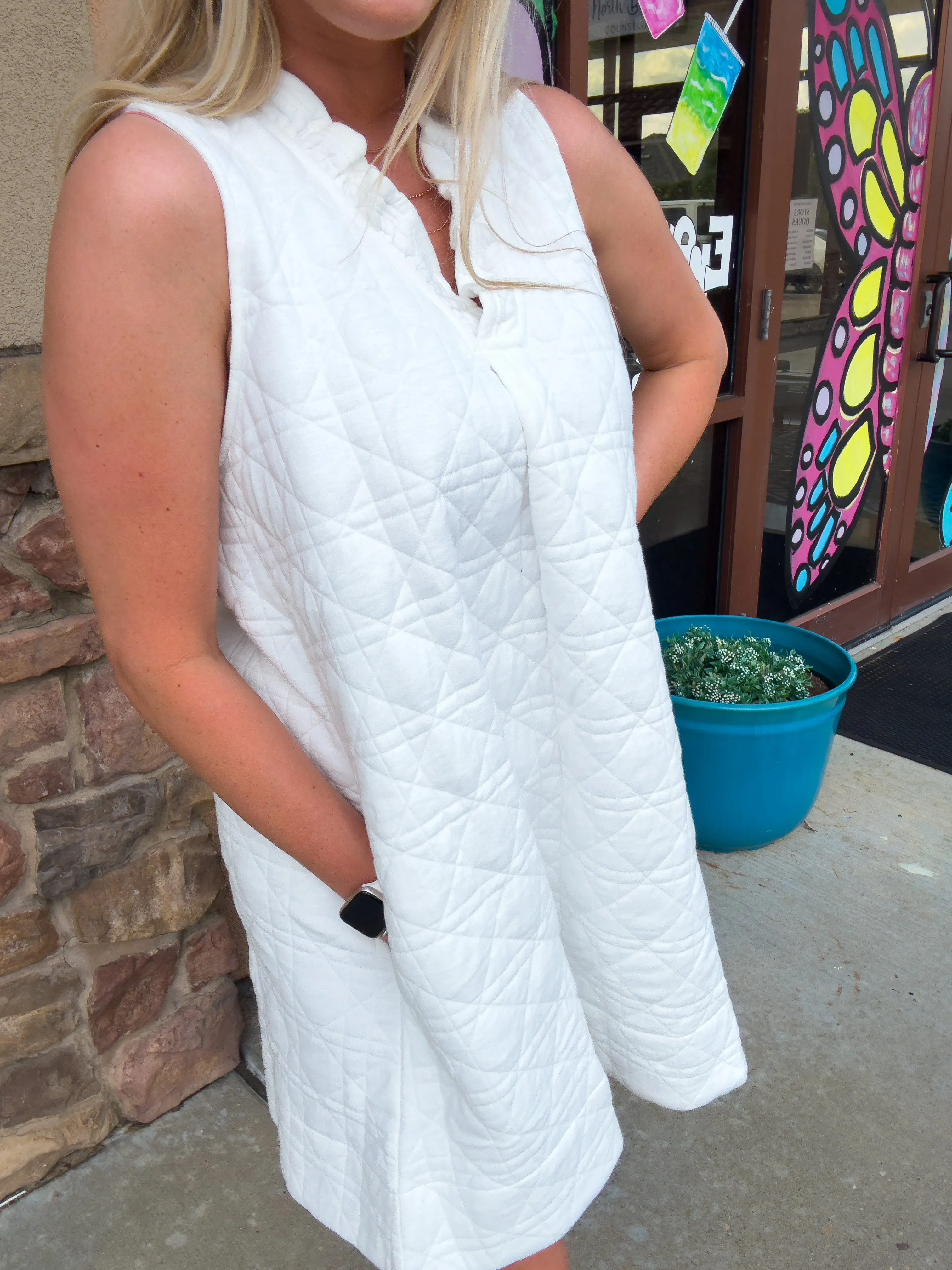 Planning Trips Dress - White