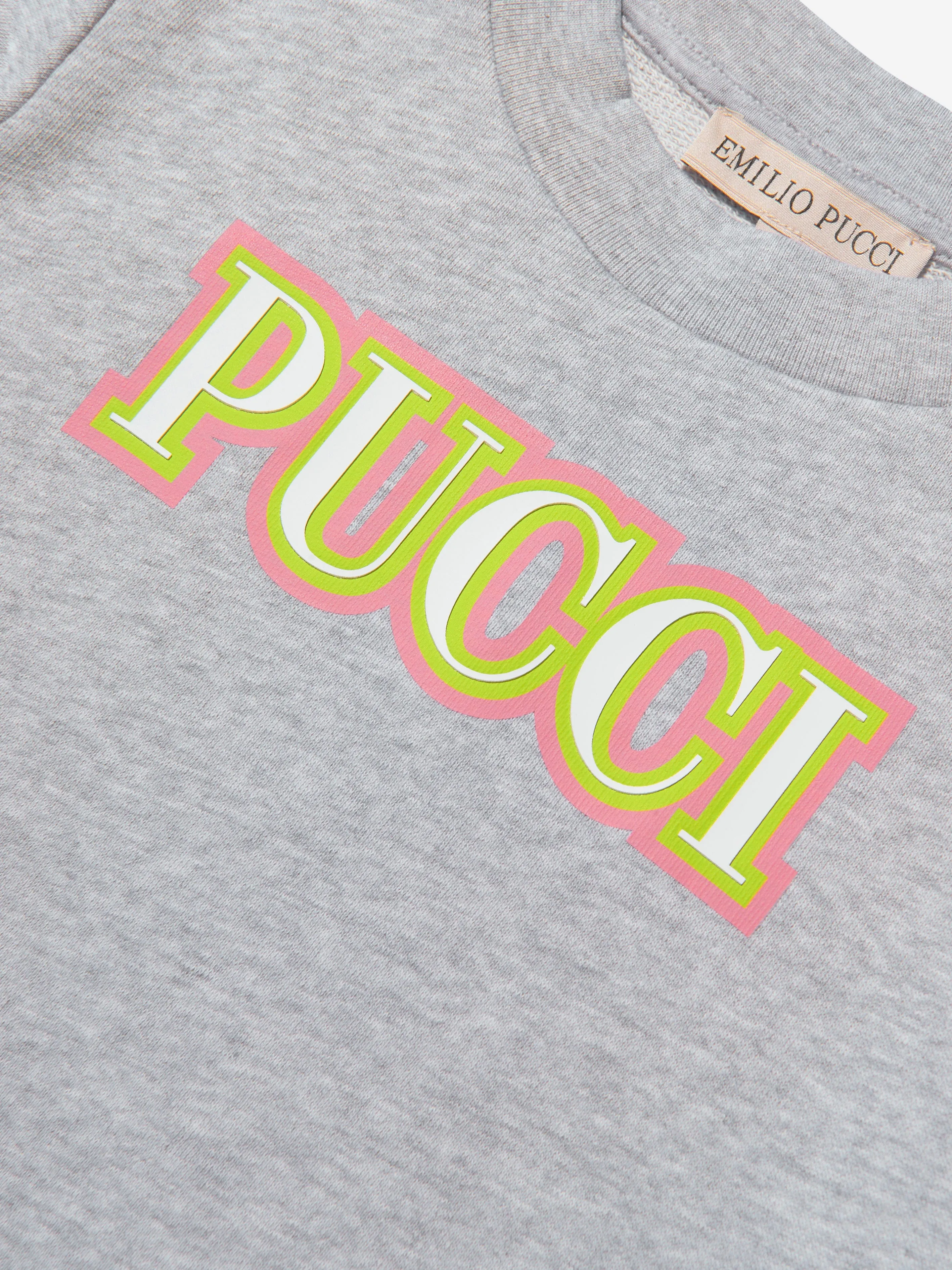 Pucci Girls Chest Logo Sweatshirt