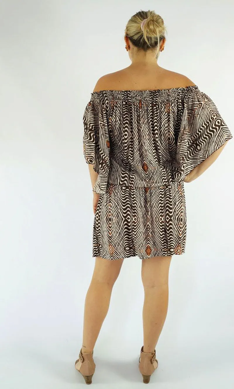 Rayon Dress Short Wing Papua, More Colours
