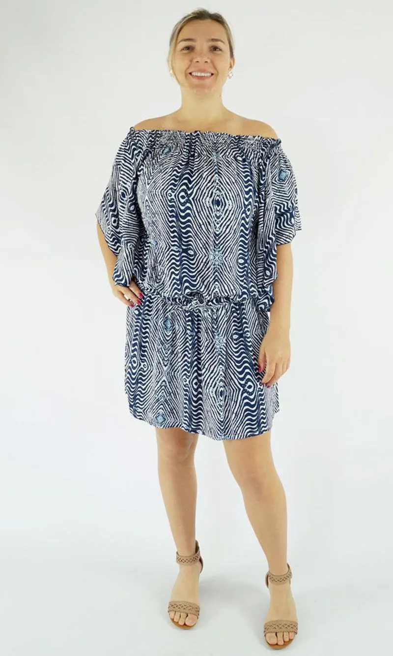 Rayon Dress Short Wing Papua, More Colours