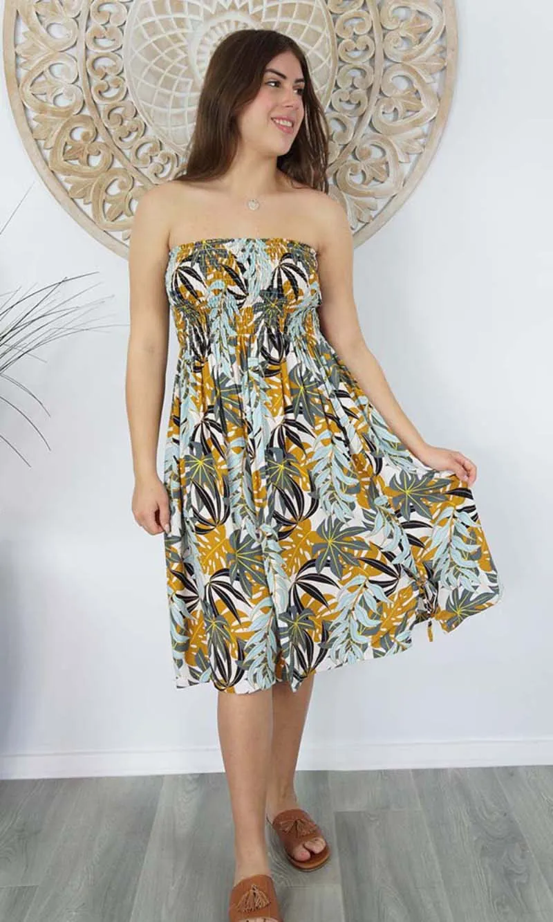 Rayon Dress Smock Palm Paradise, More Colours