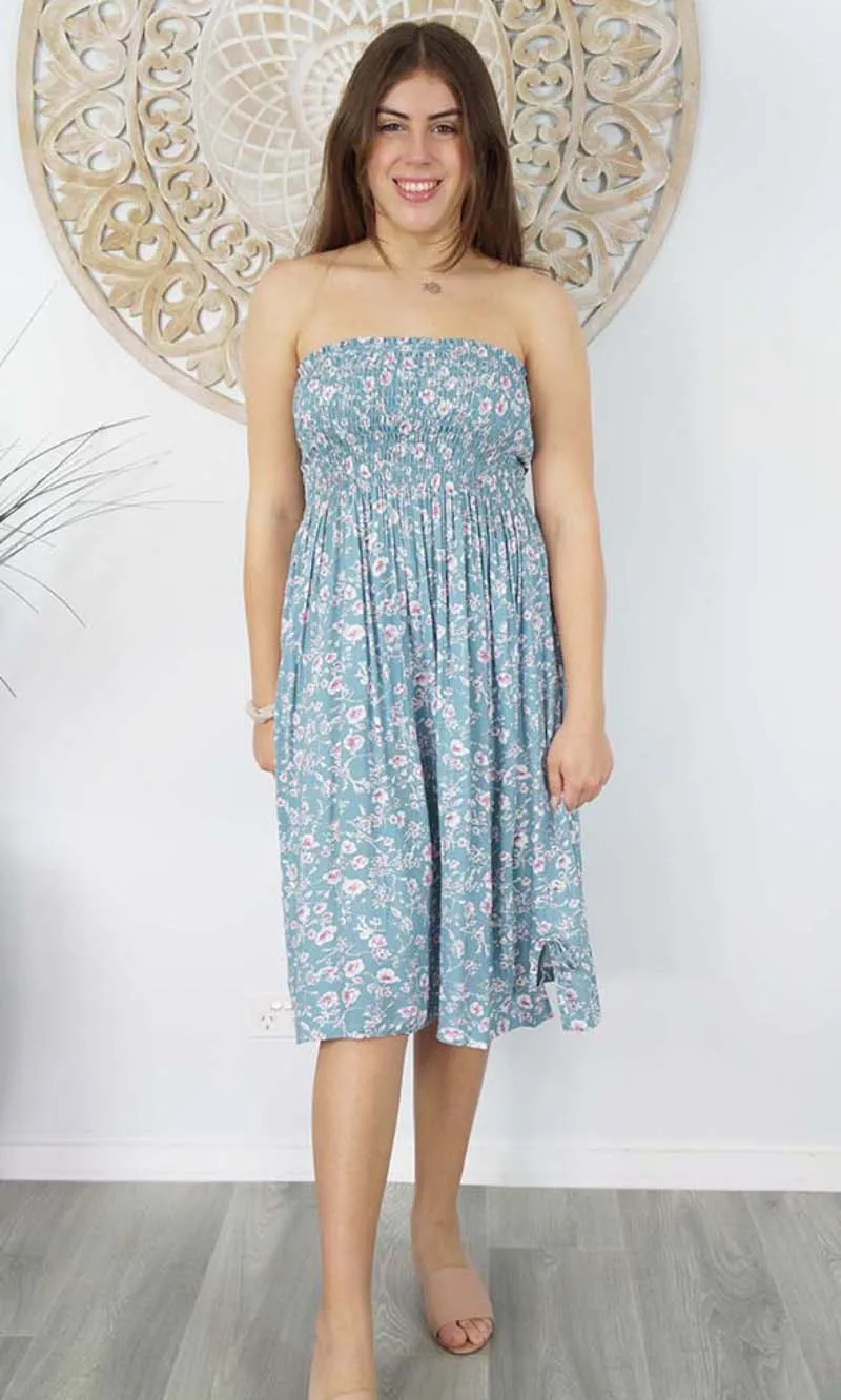 Rayon Dress Smock Springflower, More Colours
