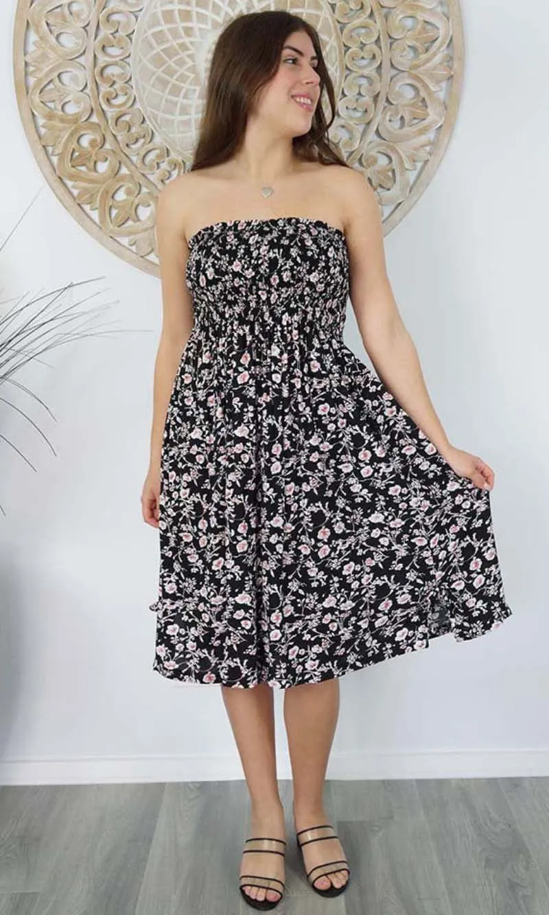Rayon Dress Smock Springflower, More Colours