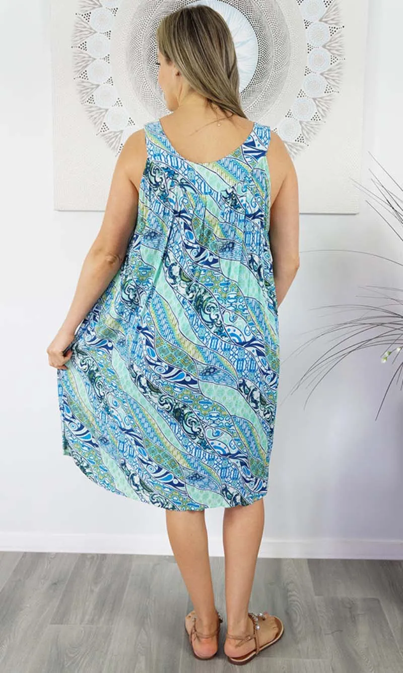 Rayon Dress Tahiti Curves, More Colours