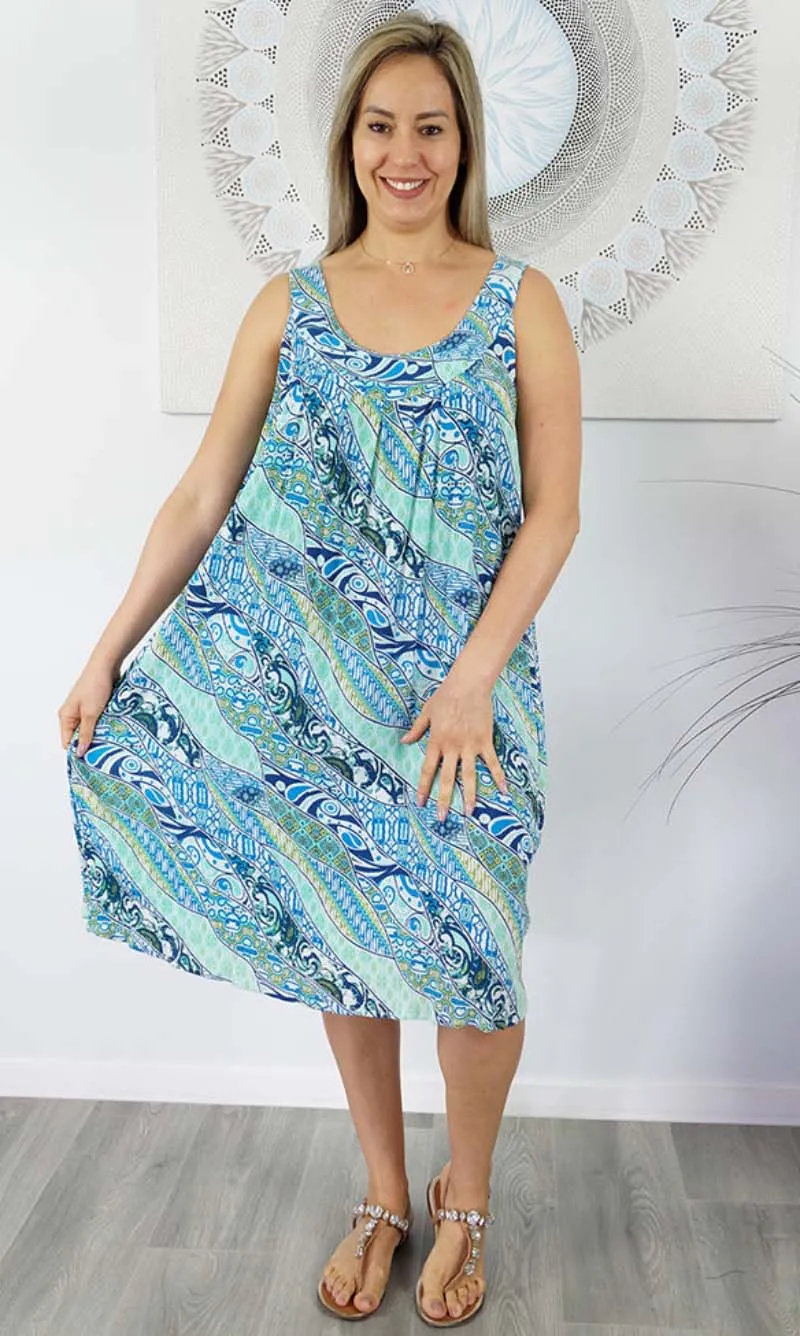 Rayon Dress Tahiti Curves, More Colours