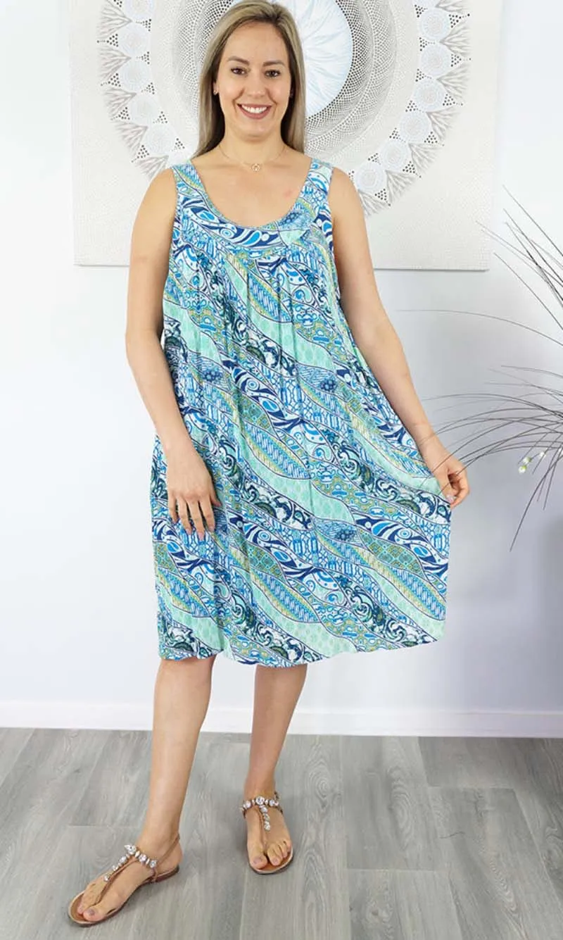 Rayon Dress Tahiti Curves, More Colours