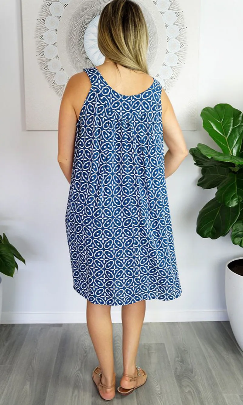 Rayon Dress Tahiti Links, More Colours