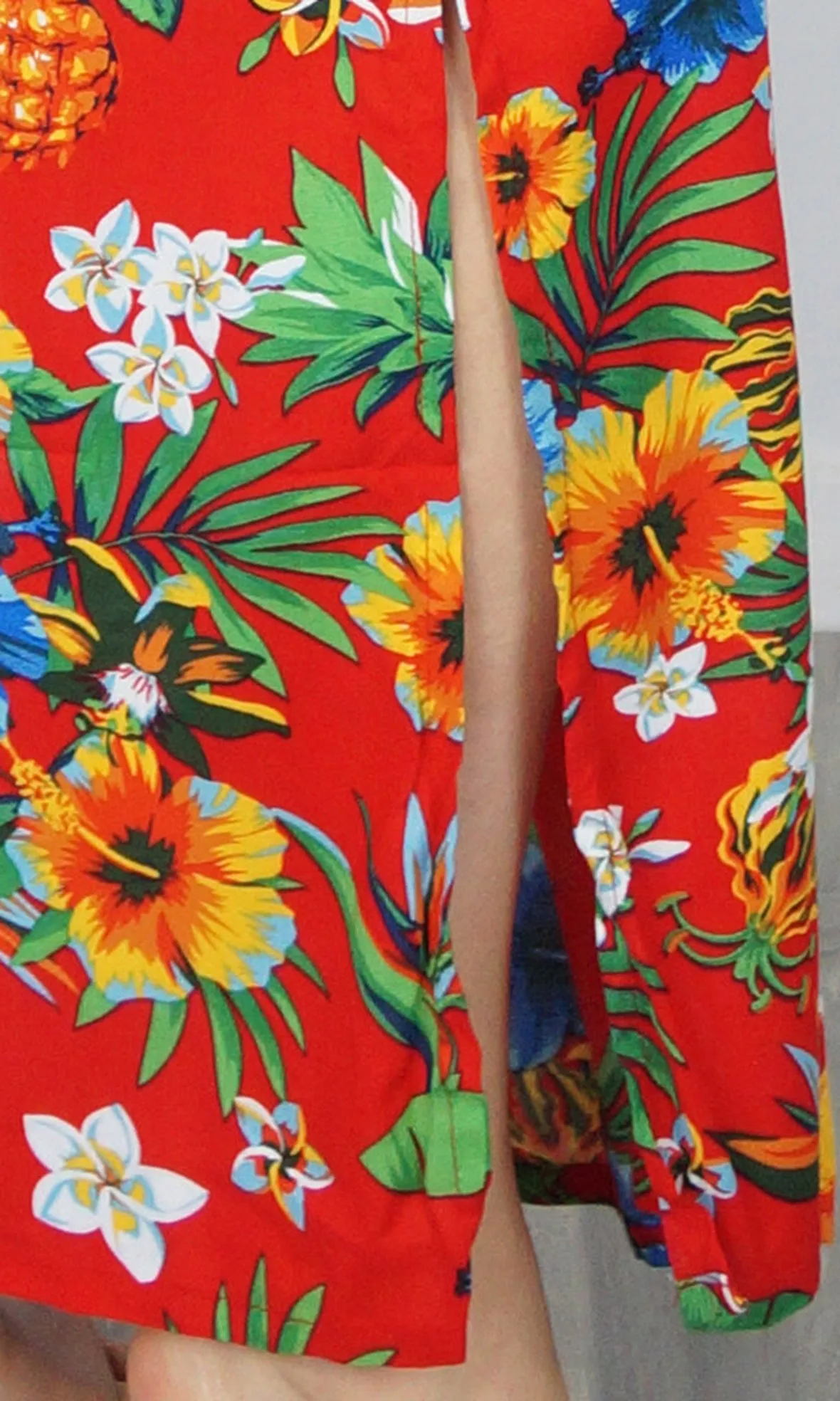 Rayon Dress Tube Christmas Red