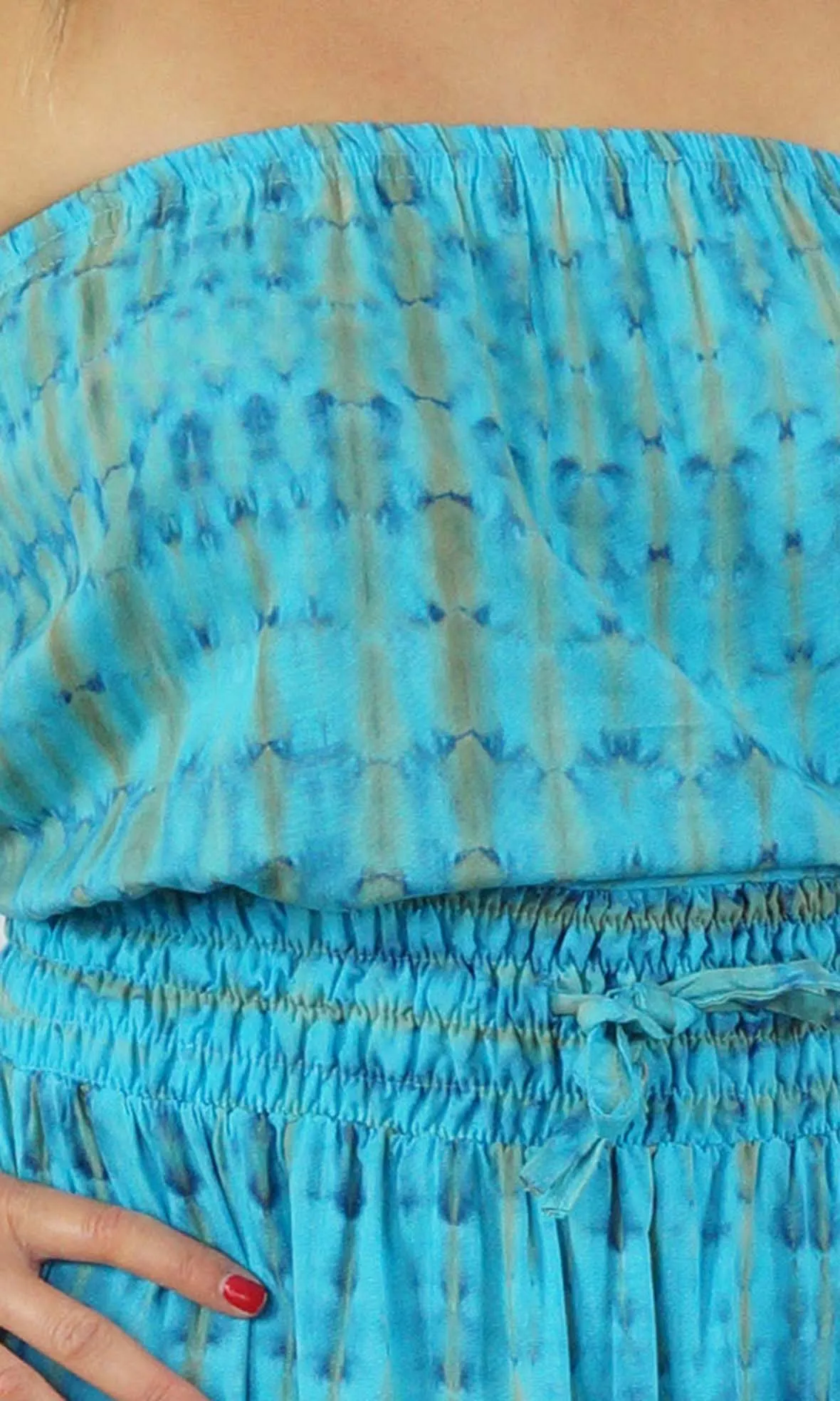 Rayon Dress Tube Crackle Tie Dye, More Colours