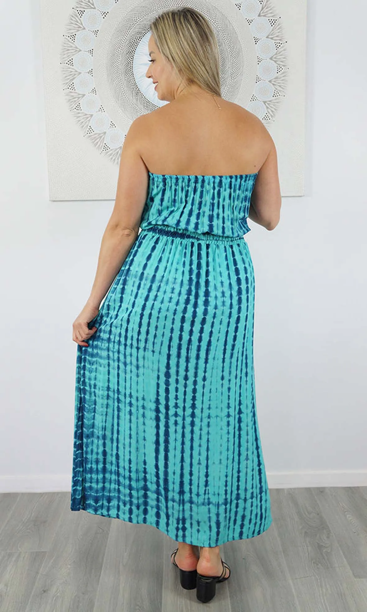 Rayon Dress Tube Crackle Tie Dye, More Colours