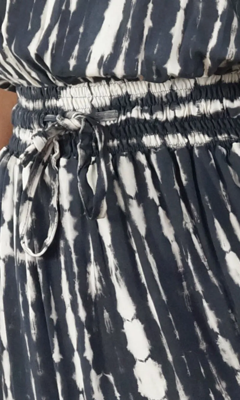 Rayon Dress Tube Crackle Tie Dye, More Colours
